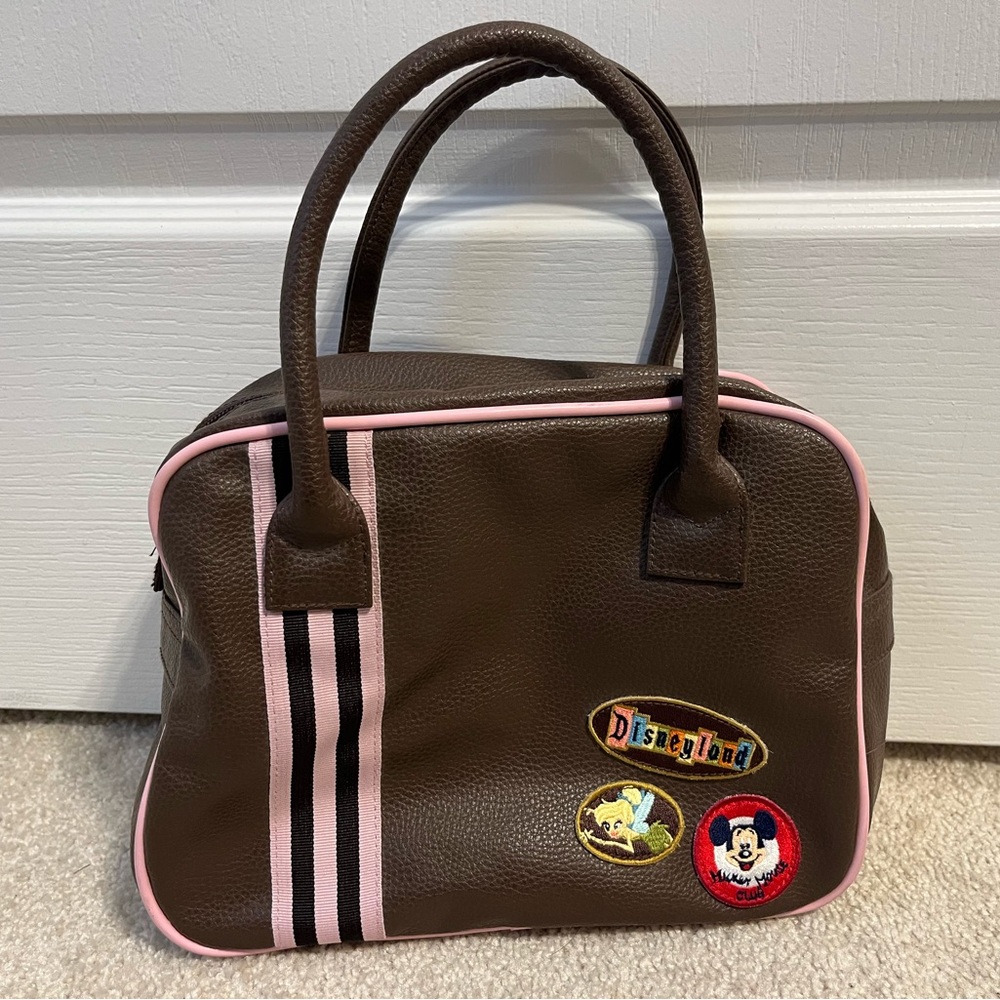 Vintage Disneyland Brown Faux Leather Handbag